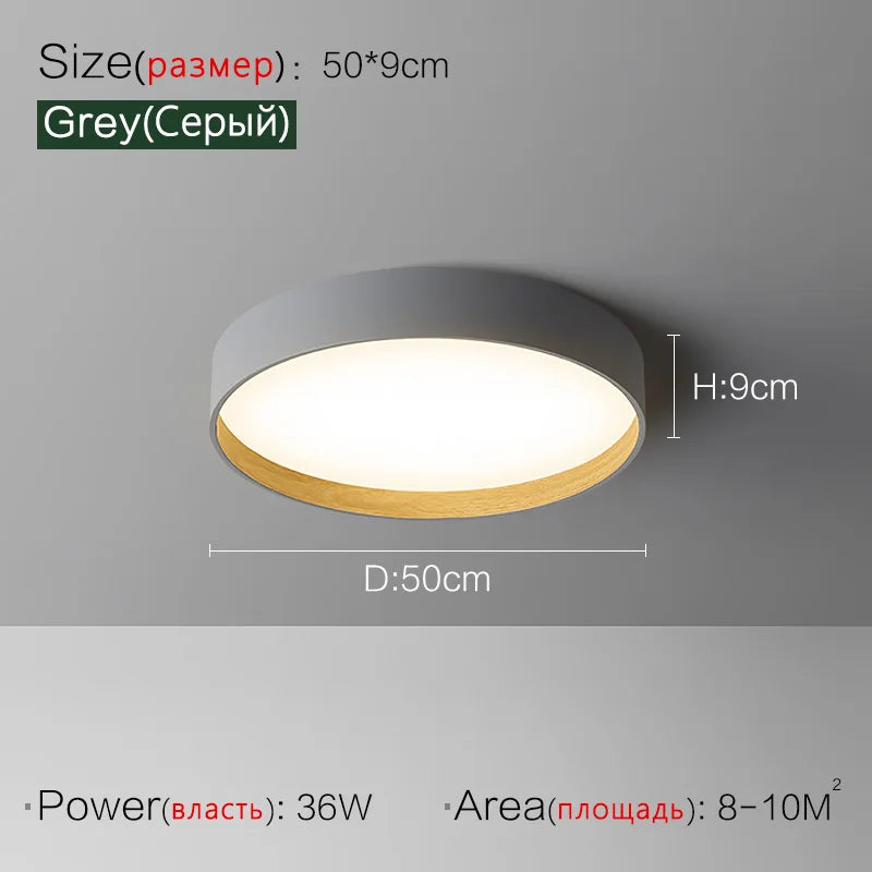 Plafonnier LED Minimal Wood Effect