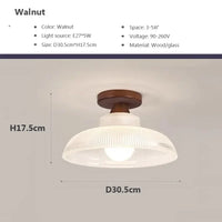Plafonnier LED en bois massif nordique pour éclairage intérieur de qualité