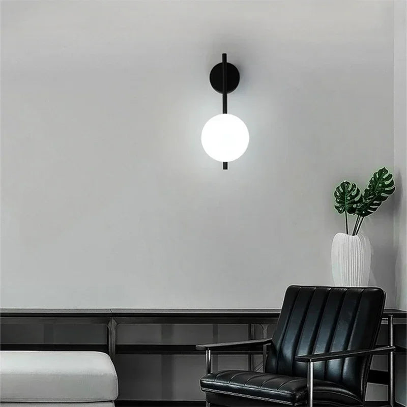 Lustre LED Moderne Nordic Gold & Black