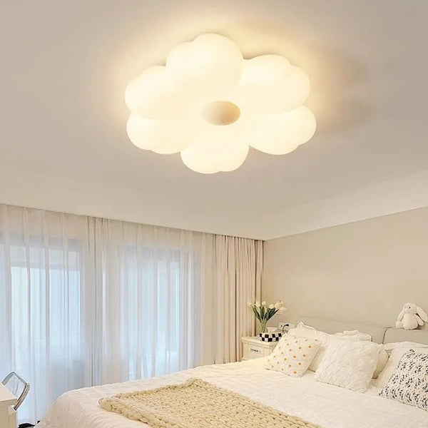 Plafonnier Fleur Blanc Nuages