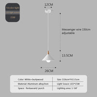 Suspension nordique en bois - Élégance minimaliste