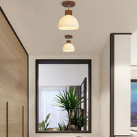 Plafonnier LED Nordico en Bois et Verre
