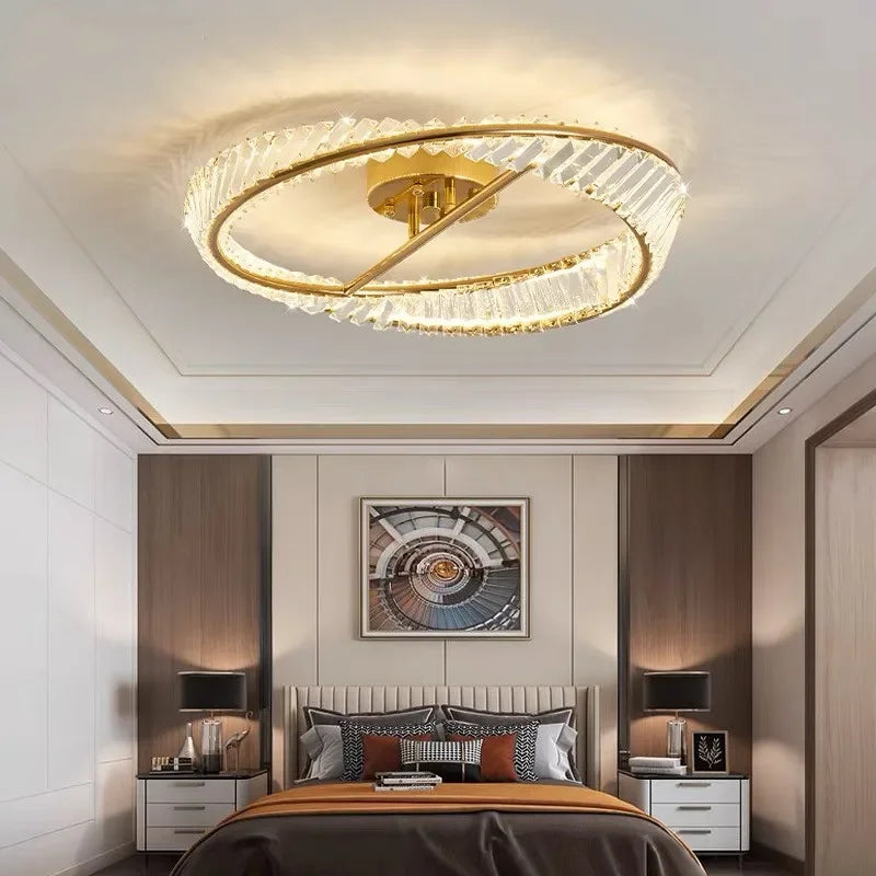 Plafonnier Luxe Cristal LED Intérieur