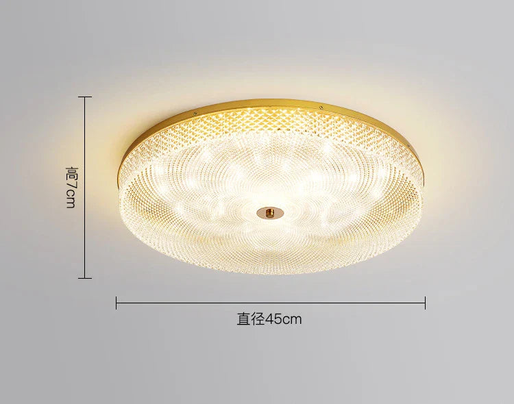 Plafonnier LED Circulaire Minimaliste Moderne en Acrylique - Éclairage Élégant