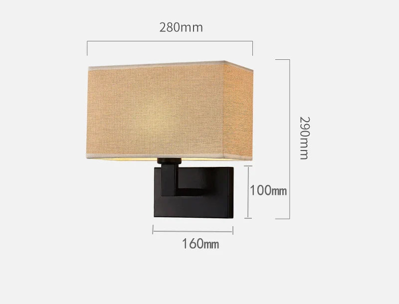 Applique murale intelligente nordique avec chargeur USB rapide et abat-jour 3 couleurs