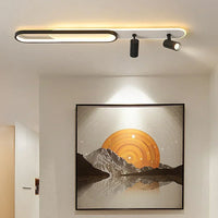 Plafonnier LED moderne avec projecteur pour décoration intérieure