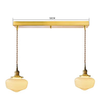 iwhd Suspension LED - Verre et Cuivre - Style Nordique Moderne