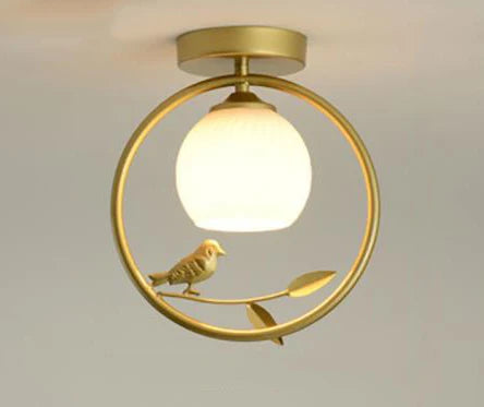 Plafonnier Nordik avec Motif d'Oiseau pour Balcon