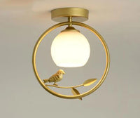 Plafonnier Nordik avec Motif d'Oiseau pour Balcon