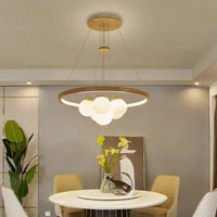 Plafonnier LED Sphère en Verre Design Moderne
