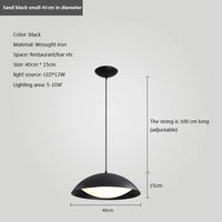 Suspension LED Nordik en fer au design moderne