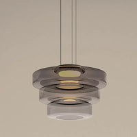Lustre en verre italien minimaliste