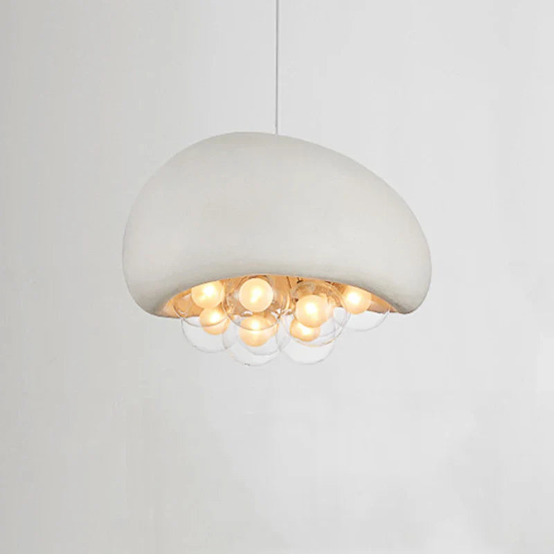 Suspension Droplight Wabi Sabi pour une salle à manger minimaliste et créative, couleur crème