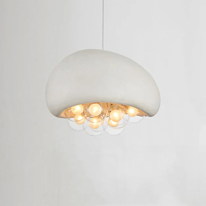 Suspension Droplight Wabi Sabi pour une salle à manger minimaliste et créative, couleur crème