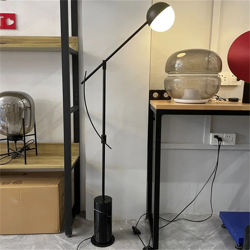 Lampadaire Nordik Vintage Moderne Simple LED en Marbre