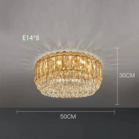 Plafonnier LED de Luxe en Cristal - Collection 2024