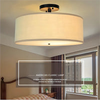 Lustre LED Fer Forgé USA Style Semi-Suspendu.