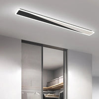 Lustre Minimaliste Nordique avec Bande Longue et Touche Créative