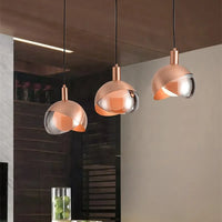 Suspension LED nordique en verre royal