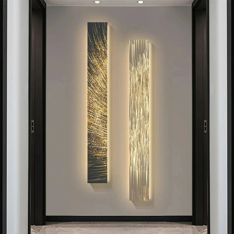 Applique murale LED moderne avec bande de décoration suspendue