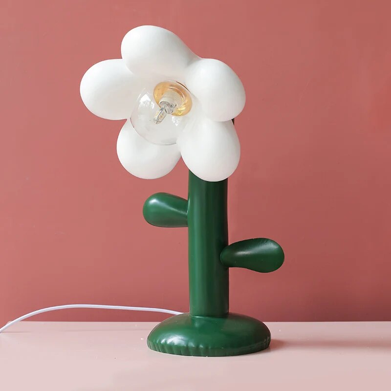 Lampe de table florale innovante