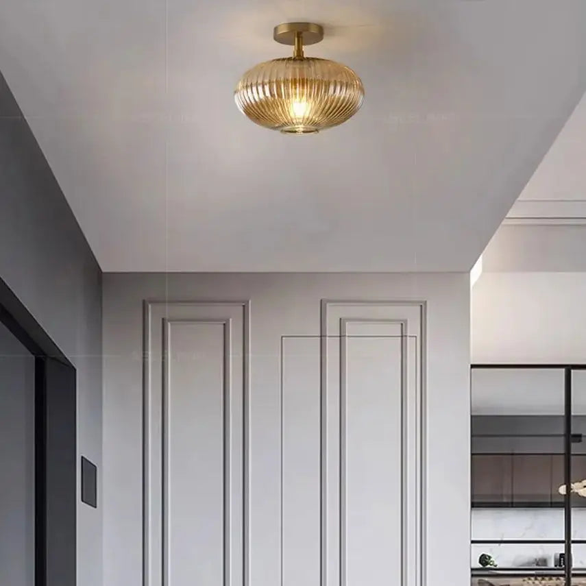 Plafonnier LED en verre nordique minimaliste pour un style moderne