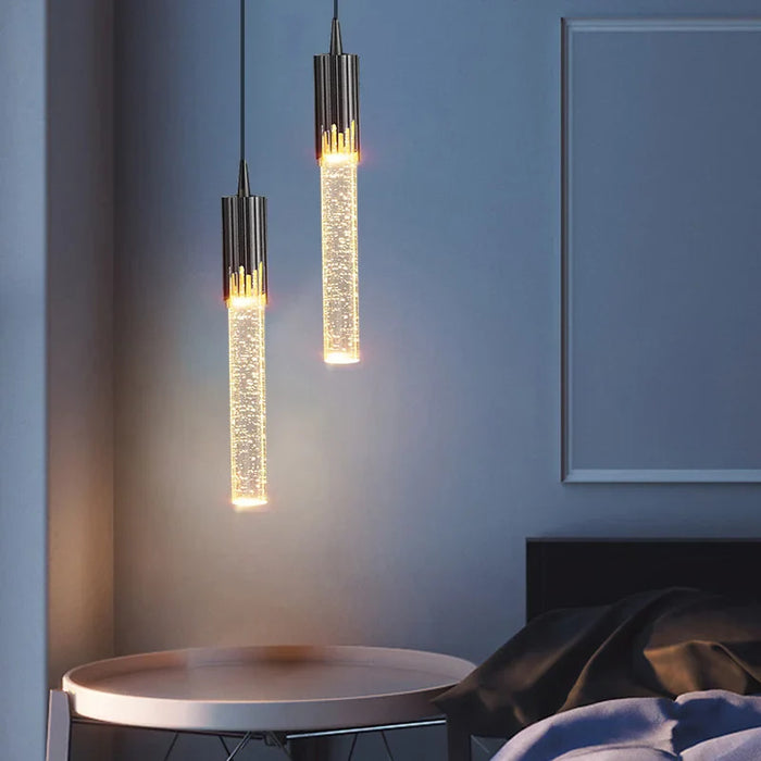 Suspension de luxe pour chambre moderne avec Led cristal