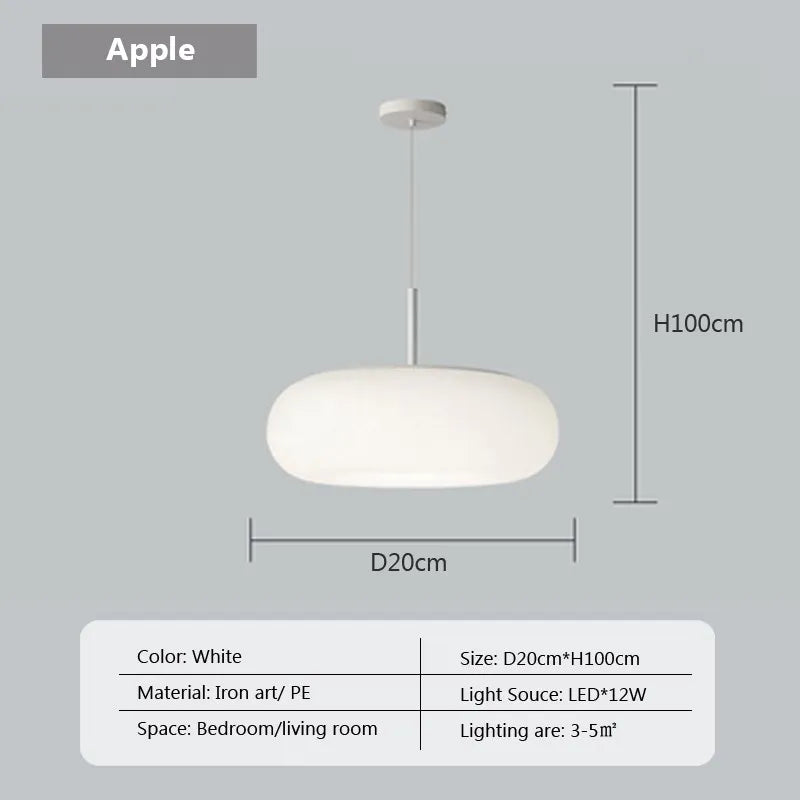 Suspension LED "Nordic Stripes Cream & Apples"
