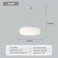 Suspension LED "Nordic Stripes Cream & Apples"