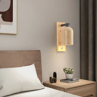 Applique Murale LED en Pierre Naturelle pour Hôtel - Interrupteur inclus