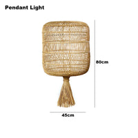 Lampadaire Vintage en rotin nostalgique