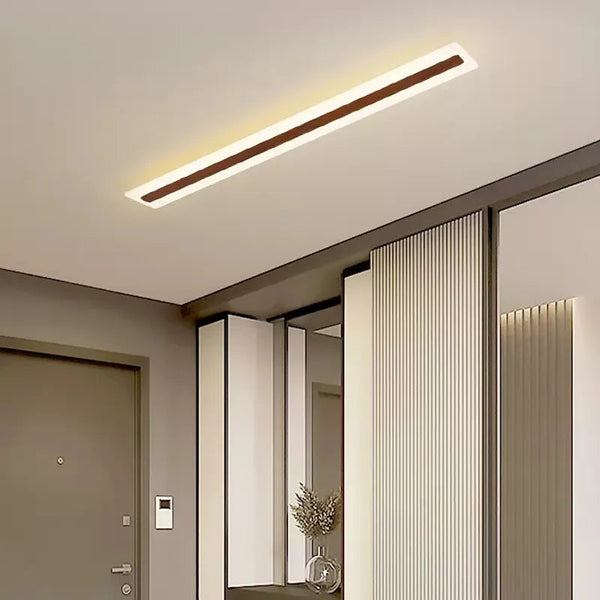 Plafonnier LED en Bois pour une Déco Élégante