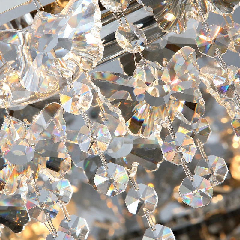Plafonnier LED Cristal Luxe Moderne