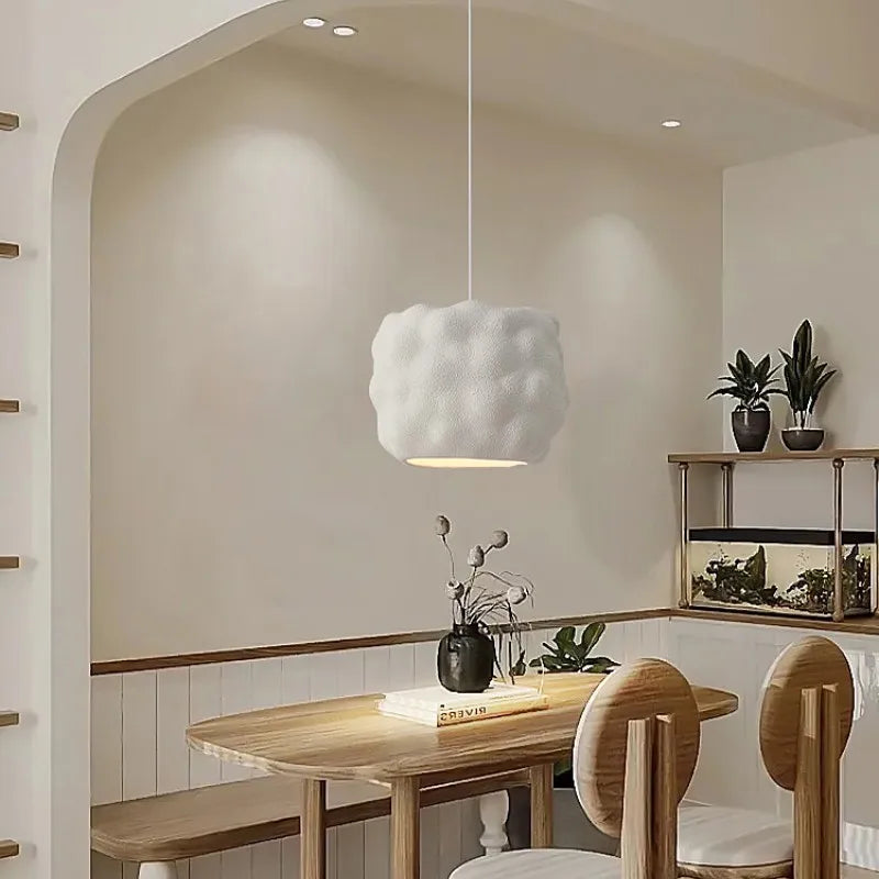 Suspension lumineuse Nordique Wabi Sabi pour Décor à la maison et Restaurant