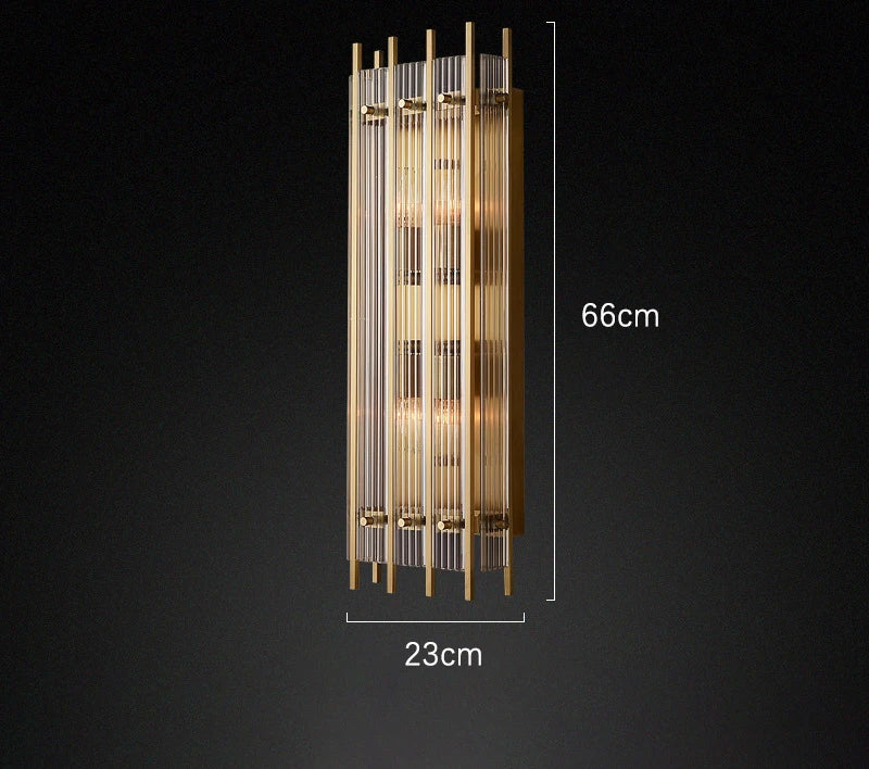 Lustre de luxe en cristal Double Anneau Doré LED Suspendu
