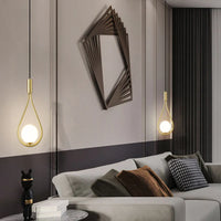 Suspension LED design pour intérieur avec cordon G9