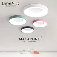 Plafonnier LED nordique contemporain circulaire Lumina