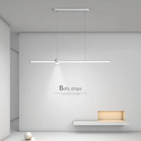 Lustre LED nordique minimaliste avec bande lumineuse créative