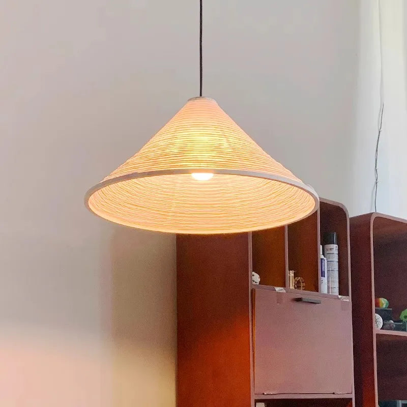 Lustre Japonais Wabi Sabi en Papier de Riz LED - Édition Spéciale