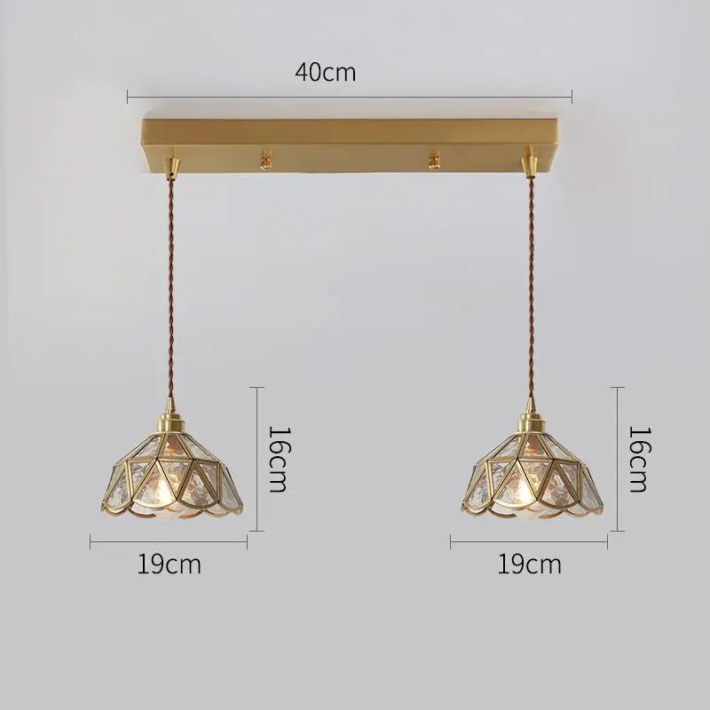IWDH 2022 - Collection Nordika: Suspension Luminaire LED en Verre Cuivré
