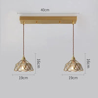 IWDH 2022 - Collection Nordika: Suspension Luminaire LED en Verre Cuivré