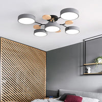 Lustre en bois LED de style nordique pour toutes les pièces