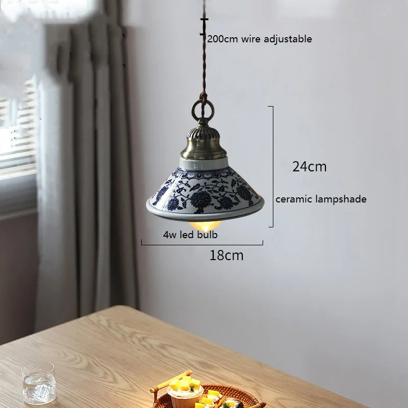 Suspension LED en céramique contemporaine minimaliste