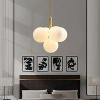 Suspension LED nordique en boule de verre design