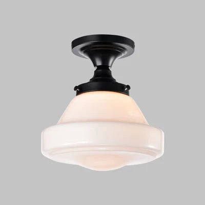 Plafonnier Vintage Noir pour Chambre à Coucher - Lampe Suspendue Industrielle