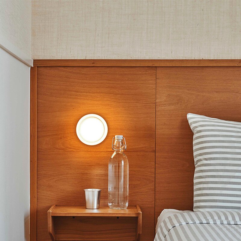 Applique murale ronde LED en verre - Style moderne
