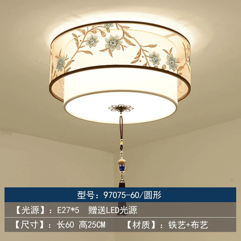 Lustre Chinois Plafonnier Chinoiserie pour Chambre Rétro