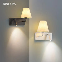 Applique murale LED d'intérieur moderne avec port USB