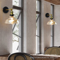 Applique murale élégante avec abat-jour en verre