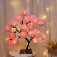 Lampe de table LED Nordique Cherry Blossom Crystal Veilleuse